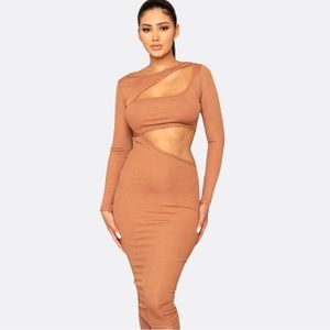 Ava Cut Out Midi Dress